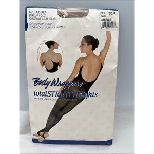 Body Wrappers Full Body Tight A93 Stirrup Foot Adult Large XL Sun Tan